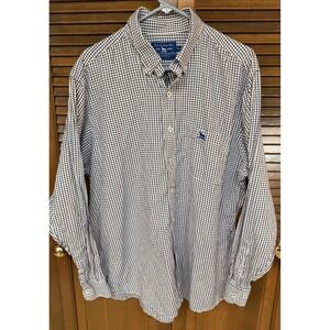 Over‎ Under Liberty Shirt XXL Blue Check Button Down | Preppy Southern Classic